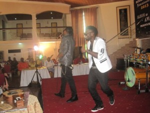 Huston Grey and Dre Grey performing at the album launch