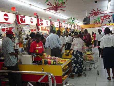 A typical valentine shopping in Nigeria. 