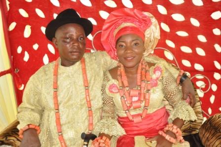 The newly married couple, Mr. and Mrs. Toje Odivwri.