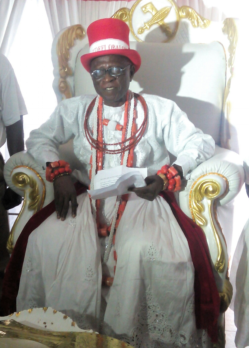 The Udefi Obaloye of Warri Kingdom, Chief Clement Maleghemi. 