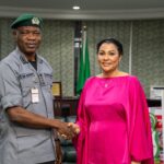 Minister of State for Finance, Dr. Doris Uzoka-Anite, Holds Strategic Meeting with Comptroller-General of Customs, Bashir Adewale Adeniyi